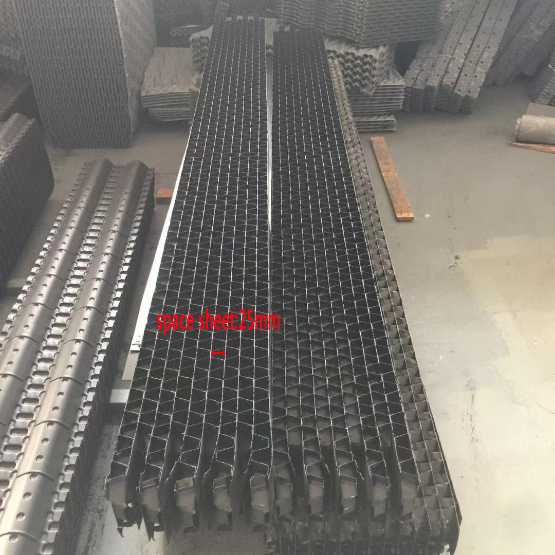 D65mm Air Inlet Louver 25mm Industrial Cooling Tower Screen Grey Black