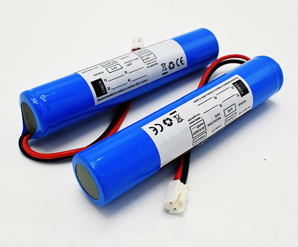 Lifepo4 Lithium Emergency Exit Light Batteries 18650 6.4V 3000mAh