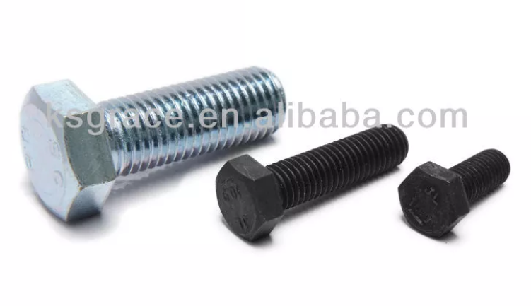 DIN933 Carbon Steel Hex Head Bolt Hexagon Head Bolts With Full Thread