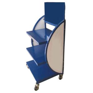 China Floor Stand 3 Layer One Side Metal Lubricant Display Rack wholesale