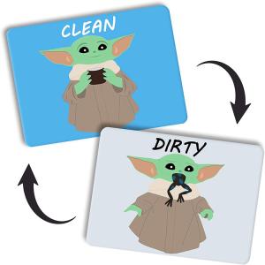 China OEM Reversible Dishwasher Clean Sign Magnet CMYK 3.93*3.14inch wholesale