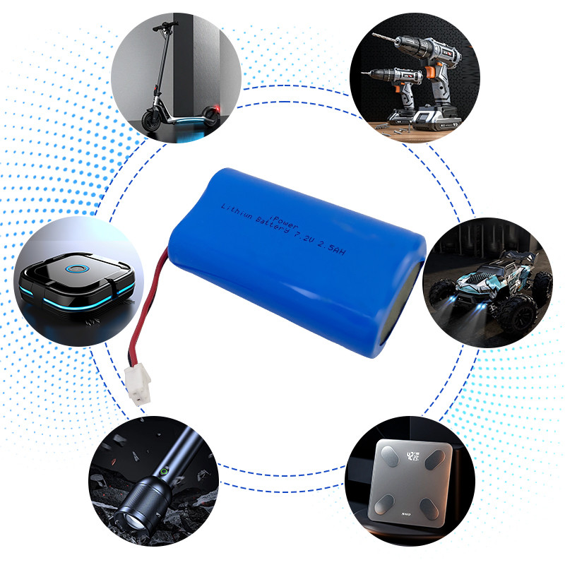 14.8WH Power Tool Battery 7.4V 2000mAh Lithium Ion 18650 Battery Pack