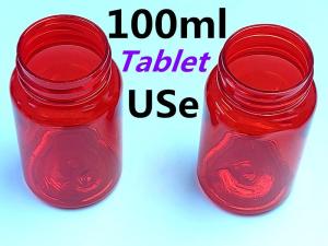 China Round PET Medicine Bottles 30ml 60ml Medicine Empty Bottle With Cap wholesale
