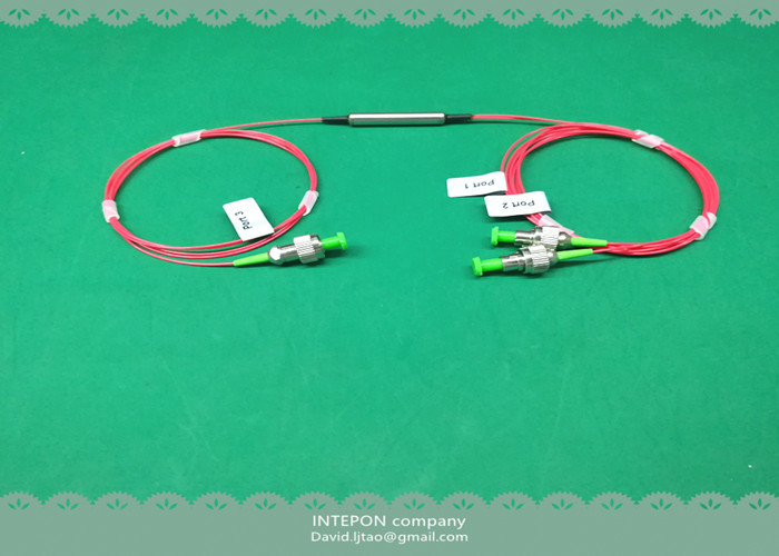 PM circulator, 1310nm, 1x2 port, dual stage, 25dB isolation, 0.8dB insertion loss.