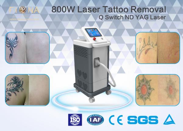 Tattoo Removal Q Switched ND YAG Laser Tattoo Machine White / Grey Color 2000mj