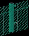 Galvanized Anti Theft Anti Cut 358 Mesh Fencing Panels
