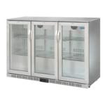 850mm Height 320L Three Stainless Steel Doors Back Bar Cooler Auto Defrost Type
