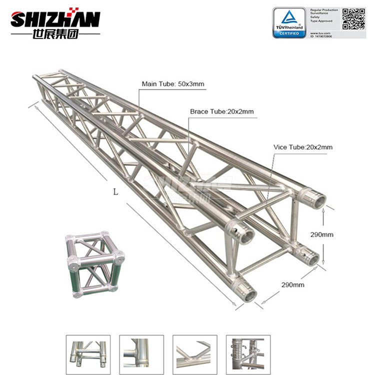 Aluminum Lighting Truss Tower Speech Space Frame Roofing Circular Roof Modular Shine Structure