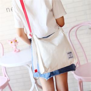 China New canvas small ring shoulder Messenger bag simple portable leisure Joker bag women wholesale