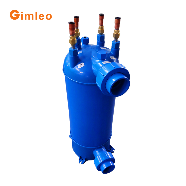 39KW Titanium Heat Exchanger Tube 82.5KG Swimming Pool Condenser MHTA-12