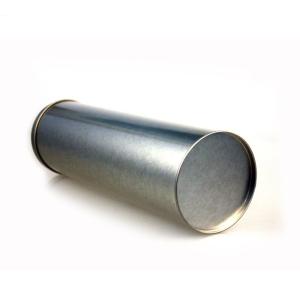 China Round Silver Wine Bottle Metal Tins wholesale
