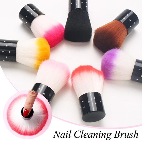 Wholesale Soft Hair Nail Art Tool Brush Beauty New Produce Cleaning Dust Rose Flower Nail Brush