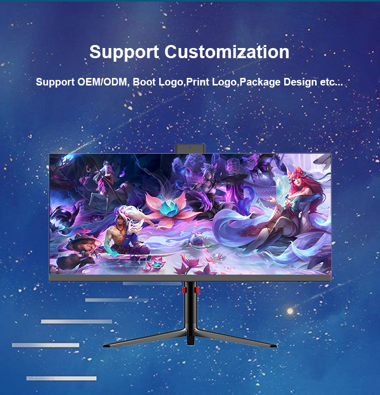 Intel Processor Windows 10 OS 30 Inch All In One Desktop Pc for Office and School