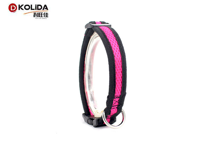 Soft Liner Nylon Dog Collars Padded Airmesh For Small / Medium / Large Dogs