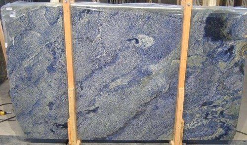 Amazing Blue Granite Azul Bahia Granite For Top Hotel Decoration / Kitchen