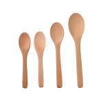 Food Safe Wooden Party Cutlery Compostable Wooden Spoons Customization