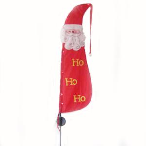 China Christmas Solar LED Garden Flag Santa Claus wholesale