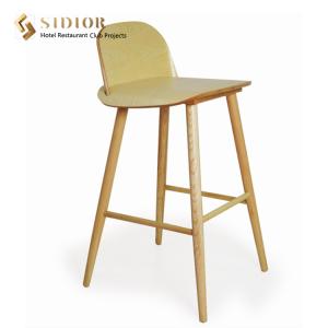 China Hotel Bar Chair, Club Bar Stool, Restaurant High Chair, Stool Chair, Solid Wood Finished wholesale