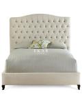 High Headboard Cream Boxspring Princess Bed