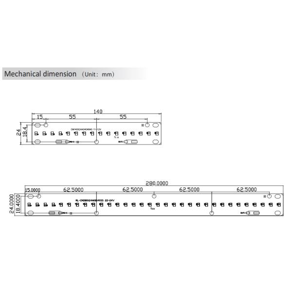Dual CCT DC LED Light Module Replacement 24mm Wide Zhaga Series