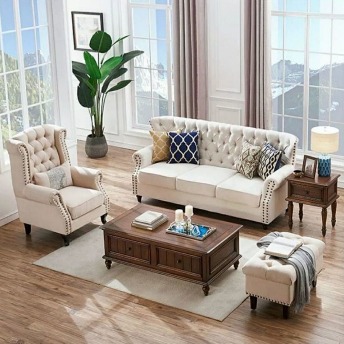 Home Decoration Upholstery Linen Fabrics Polyester For Sofa Furniture