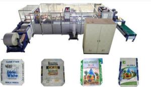 China Block Bottom Valve Bag Making Machine Adopt Hot Air Welding Technology on sale