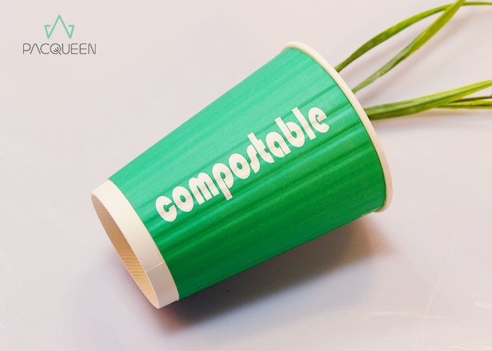 Custom Branded Single Wall Paper , 12 Oz Paper Cups Water Based Ink Printing