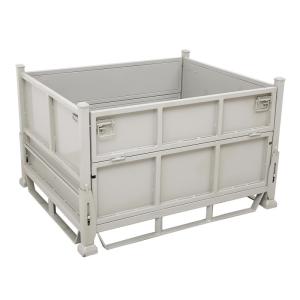 China Logistics 150KGS Capacity 1.0mm Steel Folding Pallet Box wholesale