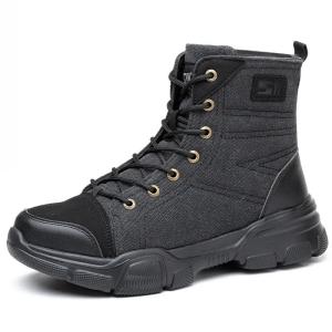 China Brown Lightweight Safety Work Boots Breathable Wide Steel Toe Shoes Flexible wholesale