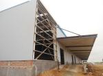 Galvanized Prefabricated Steel Shed Construction Customized Dimension