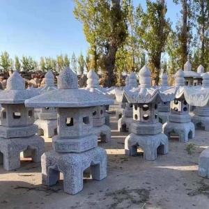 China Buddhist Temple Japanese Outdoor Stone Lantern Marble Decoration Pagoda wholesale