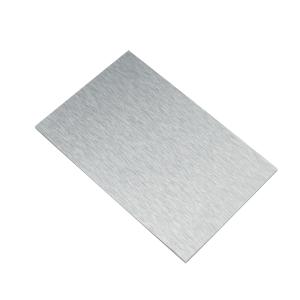 China Silver Brushed Aluminum Composite Panel 1220x2440mm For Construction wholesale