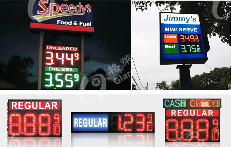 Photo Media Resolution None 60inch Led Gas Station Signs For Petrol Station 8.88 9/10