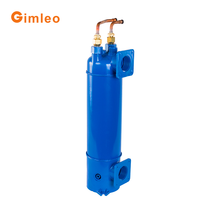 1.9KW Titanium Tube Heat Exchanger Water Cooled For Seafood Aquarium