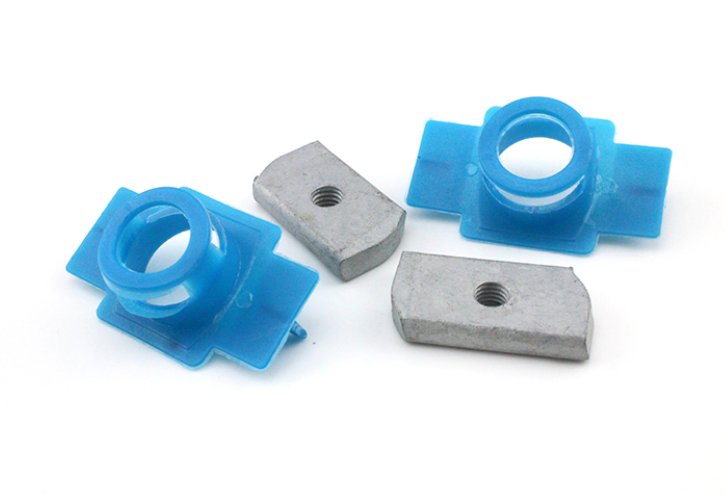 Solar Fastener Zinc Plated Carbon Steel Combo Nut Washer Channel Nut Strut Channel Nuts With Plastic Wing
