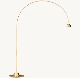 China Hardwired 110-120V Brass Arc Floor Lamp Bulb Included wholesale