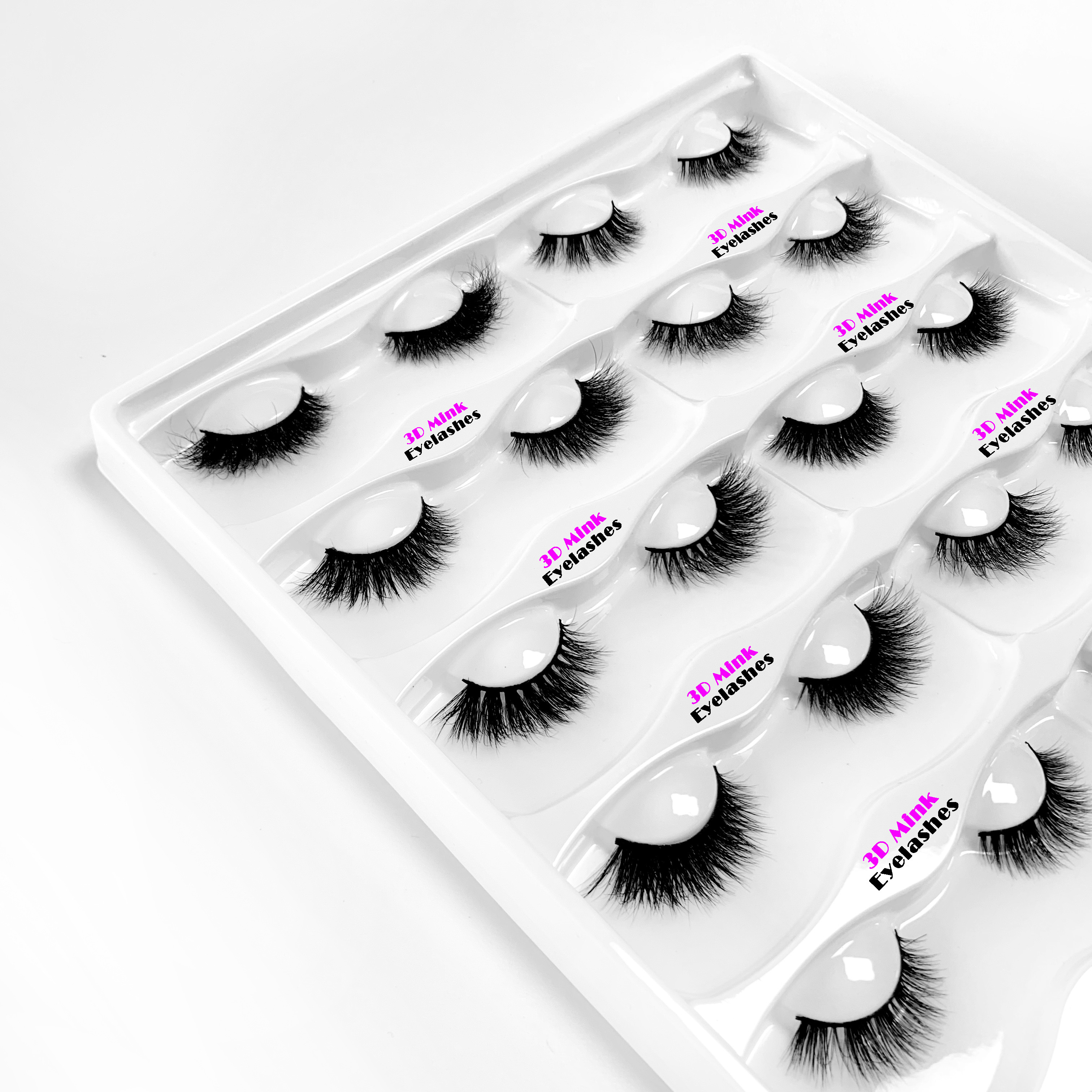 Ultra Soft Private Label Eyelashes , Various Design Mink 3D Hair Lashes