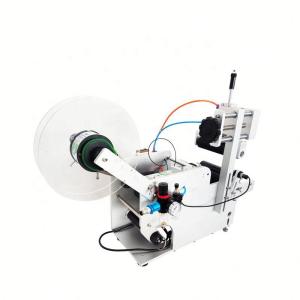 China Desktop Adhesive Sticker Semi Automatic Bottle Label Applicator Pneumatic Type wholesale