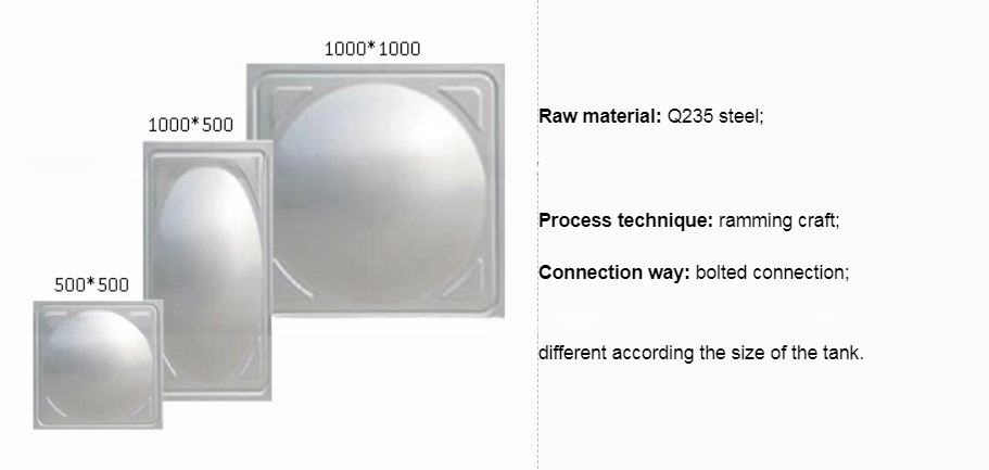 Square Shape Assembled SMC Automation Water Tank for Drinking Water in Durable Material