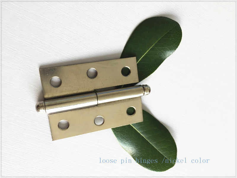 Ball Tip Nickel Plated Commercial Door Hinges Detachable Movable