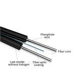 2 Core G.657A1 FTTH Drop Fiber Optic Cable GJXH Indoor Optical Fiber Cable
