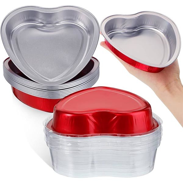 Foil Ramekins Round Foil Pans Microwave Oven Smooth Wall For Foil Tray
