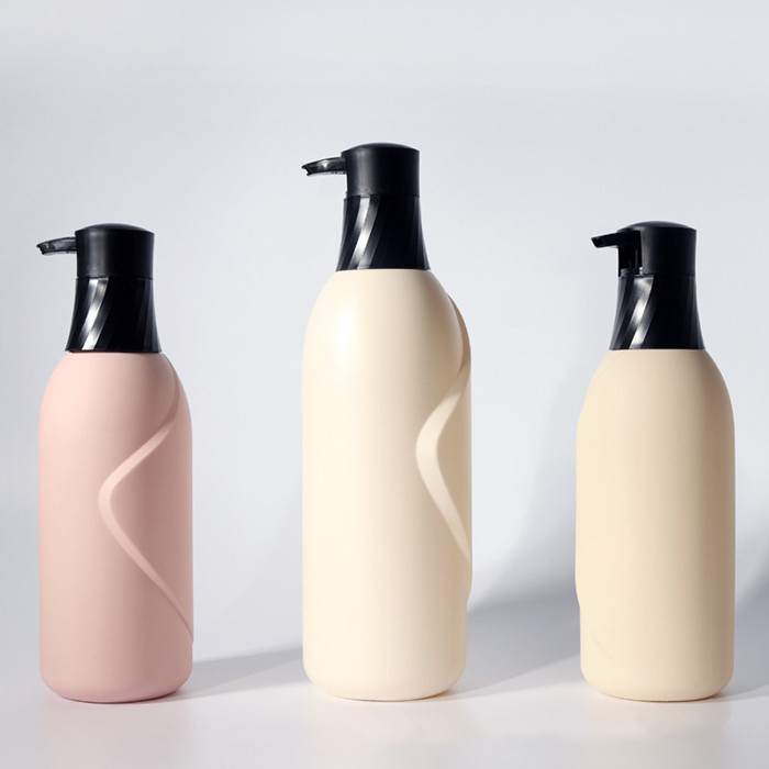 Recyclable Body Lotion Pump Bottle HDPE 500ml Soap Dispenser Bottle With Custom Logo