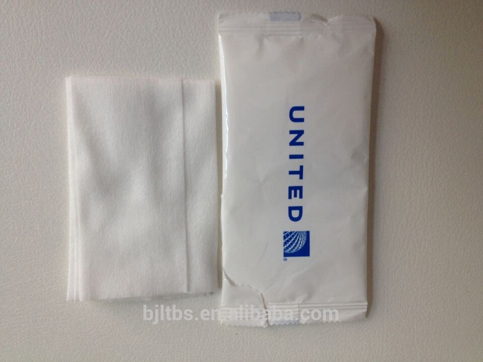 OEM manufacture single package Airlines wet wipes