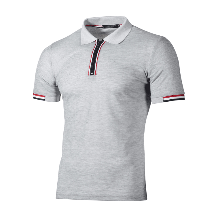 MACTING Custom Men's Half Zip Polo Shirts Colorful or Customized Casual Sport Boys Tshirts
