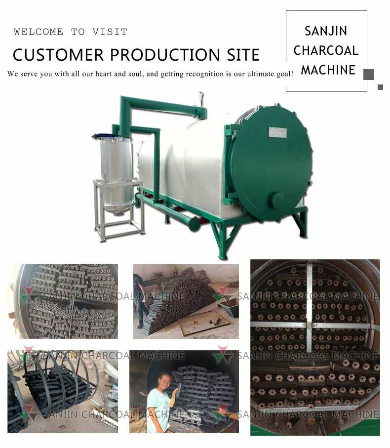 Smoke Free Charcoal Carbonization Furnace For Wood Branches