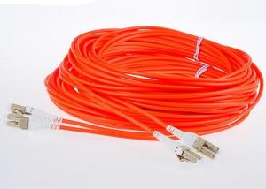 China LSZH Jacket LC - LC Fiber Optic Patch Cables MM Duplex G652D 50 / 125 Fiber Optic Cable wholesale