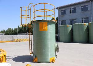 China 3600mm Vertical Cylindrical FRP Chemical Tank Sewage Treatment Holding wholesale