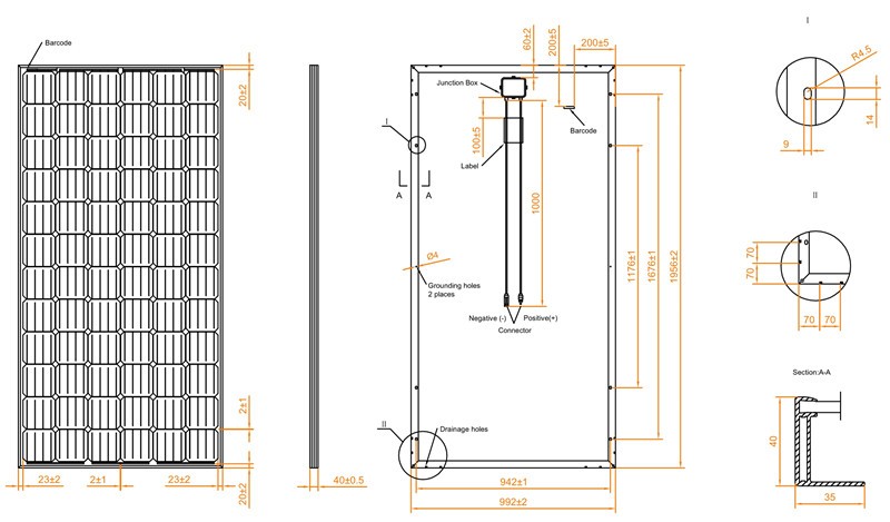 High Transmission Solar Pv Modules 3.2 Mm Front Cover For Industry