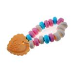 Bracelet Compressed Sugar Candy Heart Shaped Fruit Flavor Multicolored